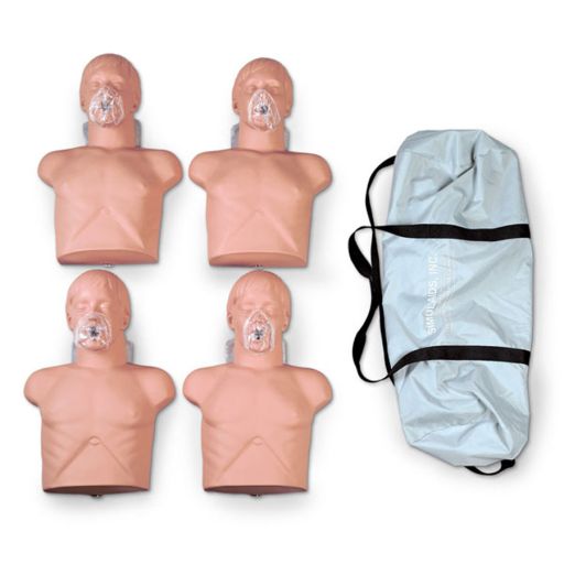 Simulaids Economy Adult Sani-Manikin (4 pk.) with Carry Bag