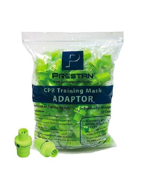 Prestan CPR Training Mask Adaptors (50 Pack) (Oneway valves)