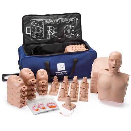 Prestan Ultralite Manikin with CPR Feedback, 12-Pack, Medium Skin